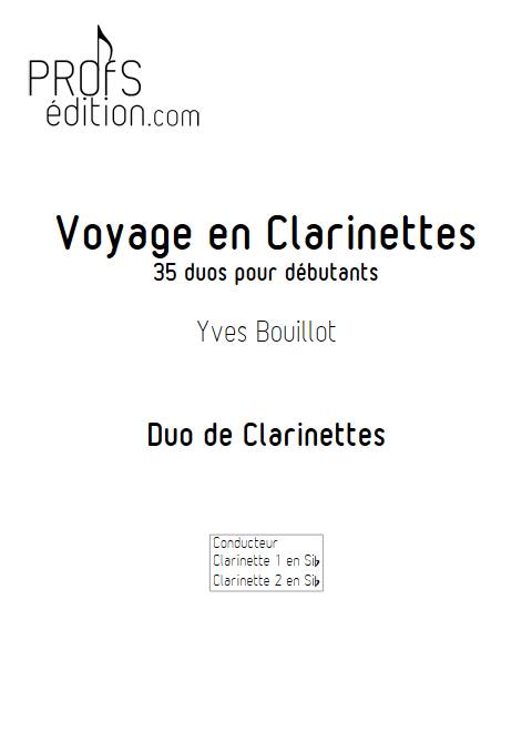 Voyage en Clarinettes - Duos de Clarinettes - BOUILLOT Y. - page de garde