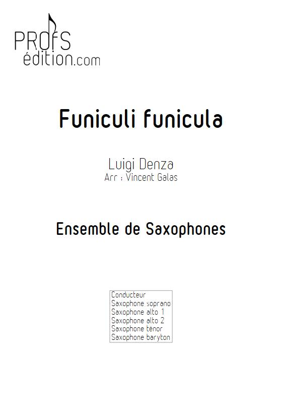 Funiculi funicula - Ensemble de Saxophones - DENZA L. - page de garde