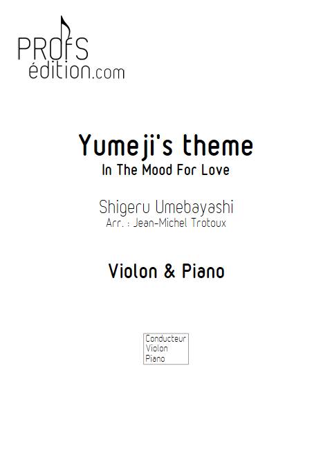 Yumeji's theme (in The Mood For Love) - Violon & Piano - UMEBAYASHI S. - page de garde