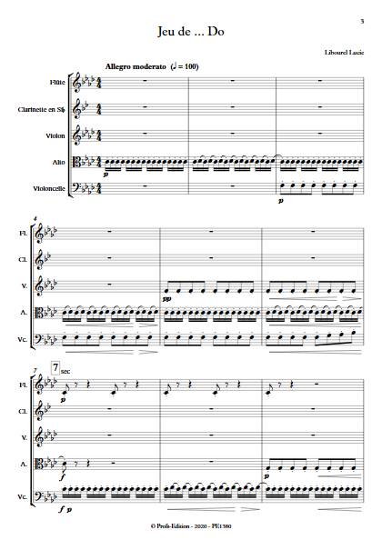 Jeu de Do - Quintette - LIBOUREL L. - Partition