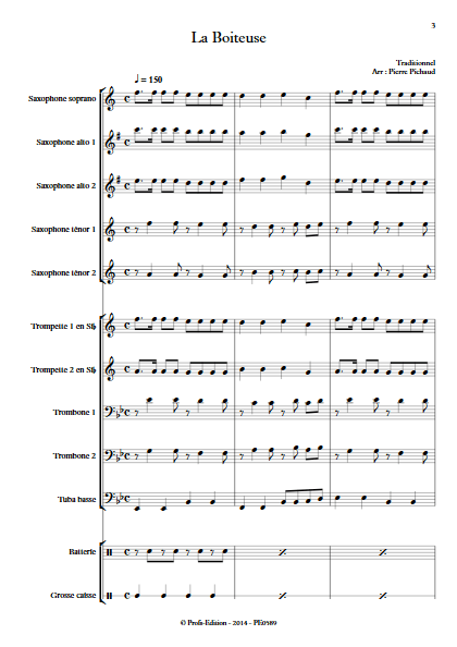 La Boiteuse - Fanfare - TRADITIONNEL - app.scorescoreTitle