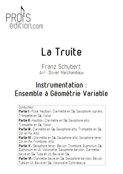 La Truite - Ensemble Variable - SCHUBERT F. - page de garde