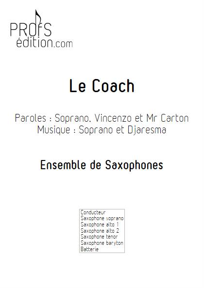 Le Coach - Ensemble de Saxophones - SOPRANO - page de garde