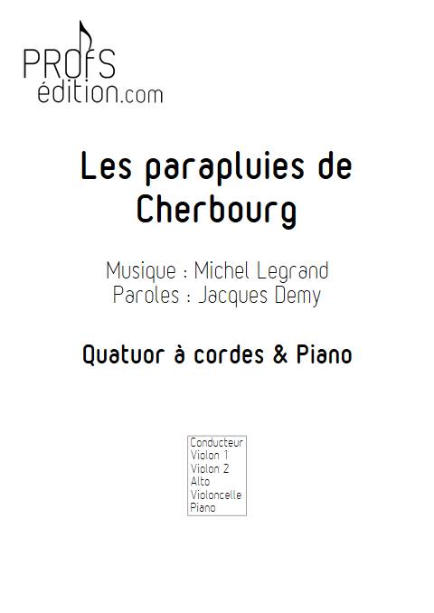 les parapluies de Cherbourg - Quintette à Cordes - LEGRAND M. - Fiche Pédagogique