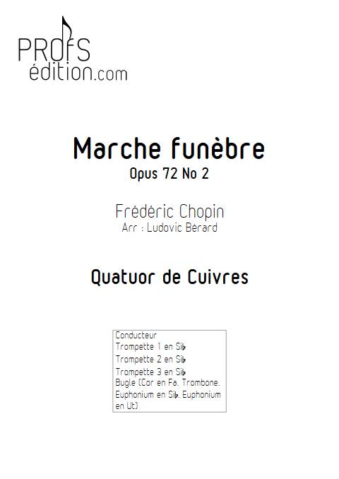 Marche funèbre Op. 72 - Quatuor de cuivre - CHOPIN F. - page de garde