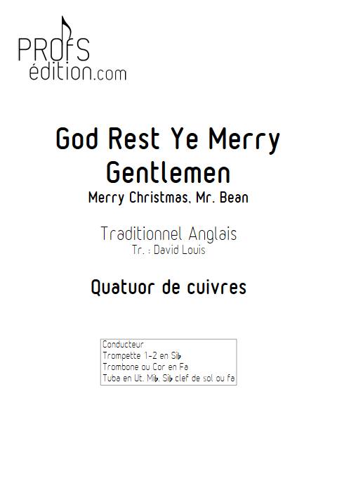 God Rest Ye Merry Gentlemen - Quatuor de cuivres - TRADITIONNEL ANGLAIS - page de garde