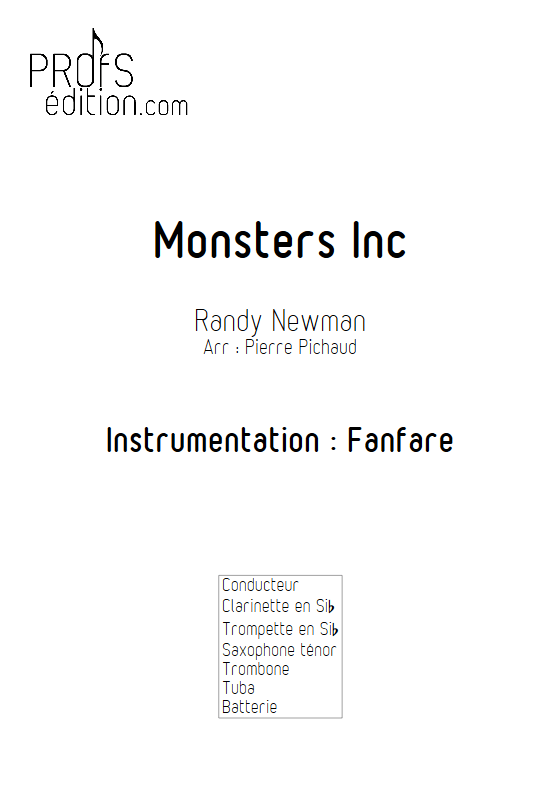 Monstres et Cie - Fanfare - NEWMAN R. - page de garde