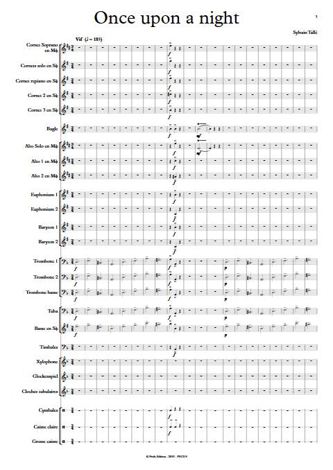 Once upon a night - Brass Band - TALLE S. - Partition