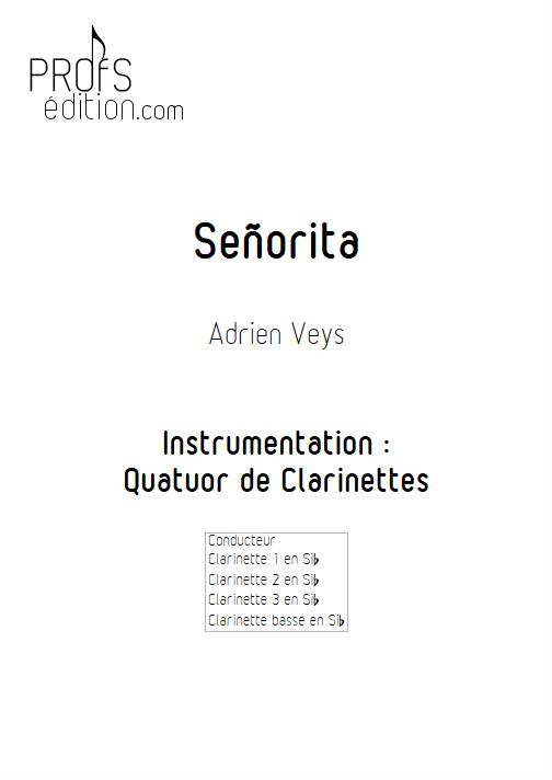 Señorita - Quatuor de Clarinettes - VEYS A. - page de garde