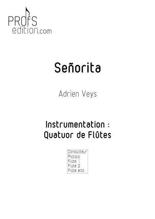 Señorita - Quatuor de Flûtes - VEYS A. - page de garde