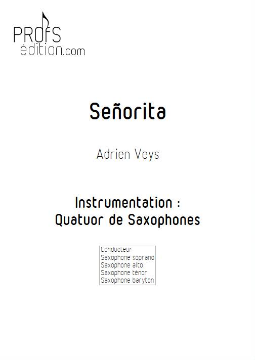 Señorita - Quatuor de Saxophones - VEYS A. - page de garde