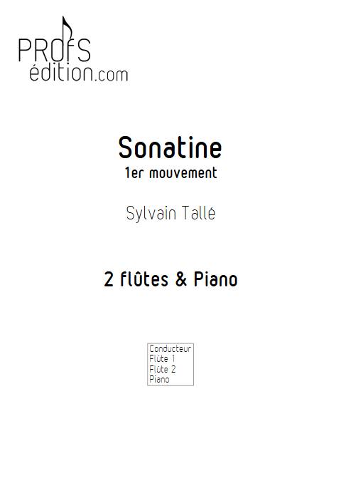 Sonatine - 1er mvt - Trio Flûtes Piano - TALLE S. - page de garde