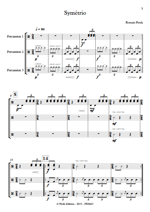 Symétrio - Trio de Percussions - PERDA R. - app.scorescoreTitle