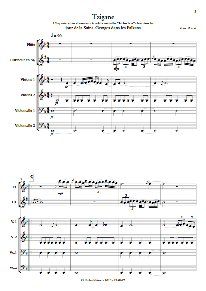 Tzigane - Orchestre Symphonique - POTRAT R. - Partition