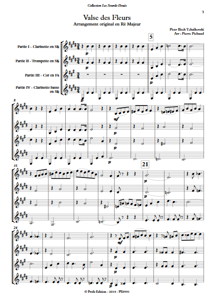 Valse des Fleurs - Ensemble à Géométrie Variable - TCHAIKOVSKY P. I. - app.scorescoreTitle